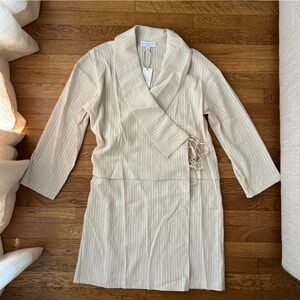 CURRENT AIR Tie front midi dress